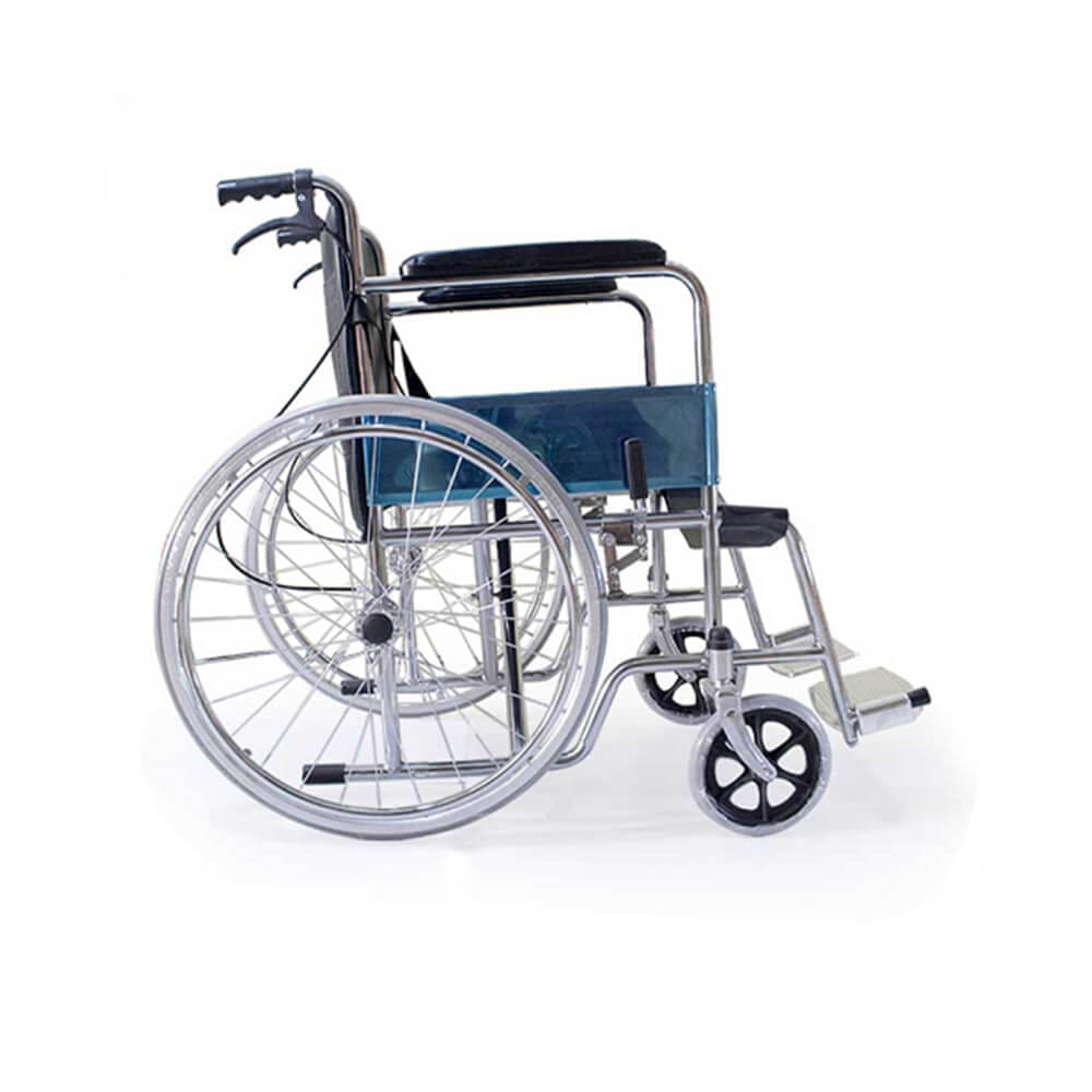 รถเข็นวีลแชร์  ELDERLIFE รุ่น HT-211H ล้อใหญ่ เหล็กชุปโครเมี่ยม_6